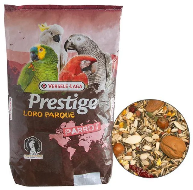 Корм Versele-Laga Prestige Loro Parque Ara Parrot Mix зерновая смесь для крупных попугаев, 15 кг