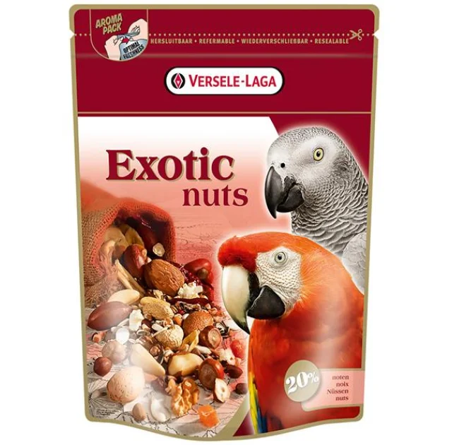 Корм Versele-Laga Prestige Premium Parrots Exotic Nuts Mix суміш з цільними горіхами, для папуг, 750 г