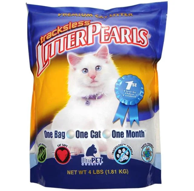 Наполнитель Litter Pearls TrackLess для туалетов, кварцевый, для кошек, 3.63 кг