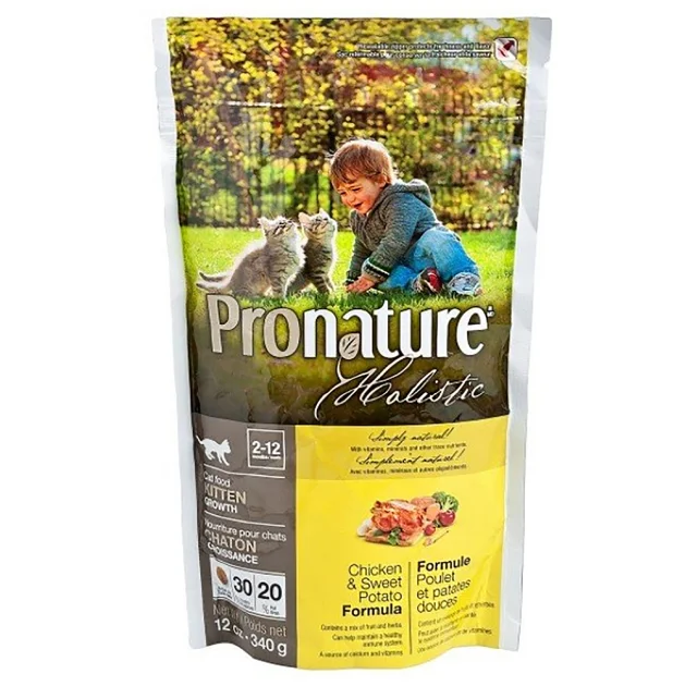 Сухий корм Pronature Holistic Kitten Chicken & Sweet Potato з куркою і бататом, для кошенят всіх порід, 340 г