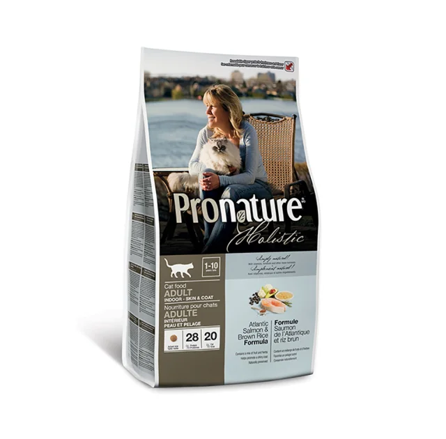 Сухий корм Pronature Holistic Adult Atlantic Salmon & Brown Rice з лососем і рисом, для котів, 2.72 кг