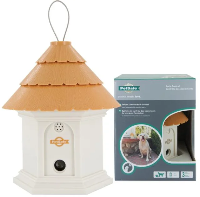 Пристрій PetSafe Deluxe Outdoor стаціонарне, ультразвукове, від гавкоту собак на вулиці, 2 режими, до 15 м