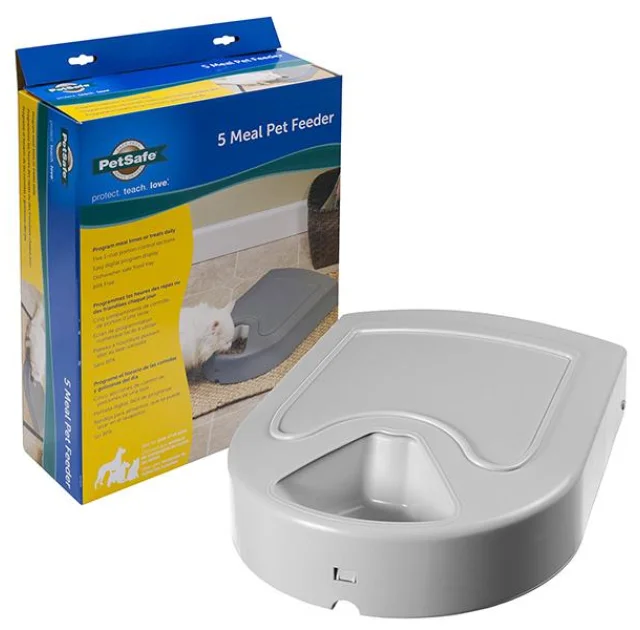 Годівниця автоматична PetSafe Eatwell 5 Meal Pet Feeder для котів і собак, з таймером, 39.3×31.2×8.6 см
