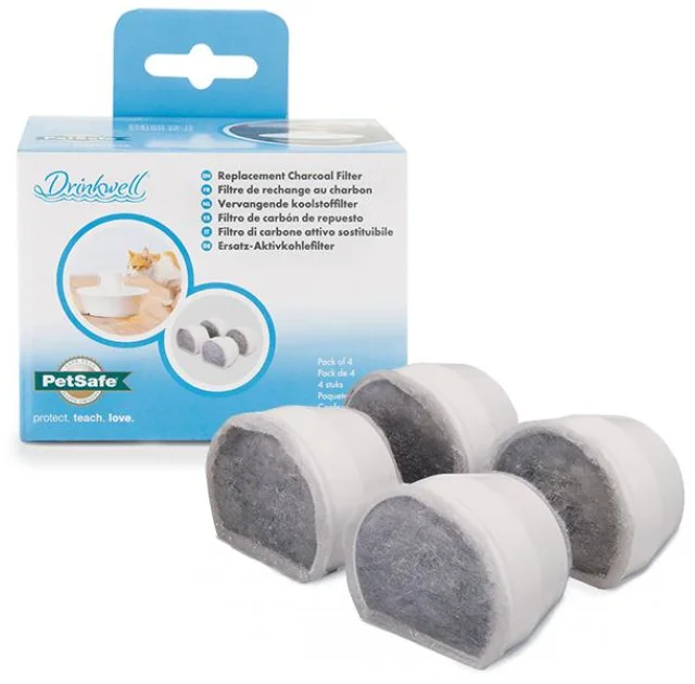 Фільтр PetSafe Drinkwell Replacement Charcoal Filter змінний, вугільний, для фонтанів, 4 шт