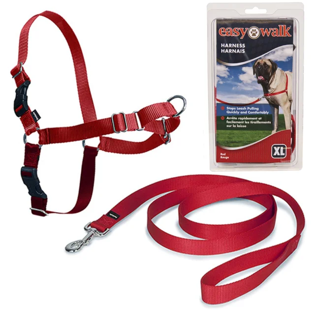 Шлея Premier Easy Walk антирывок, для собак, размер XL, красная