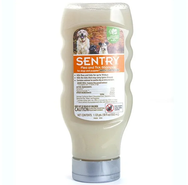 Шампунь Sentry Oatmeal від бліх і кліщів, для собак, 532 мл