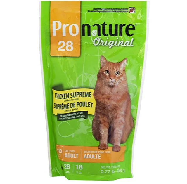 Сухий корм Pronature Original Adult Chicken для котів без пшениці, кукурудзи, сої, з куркою, 350 г