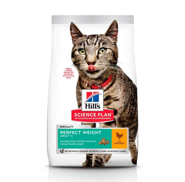 Сухий корм Hill's Science  Plan Adult Perfect Weight для котів, з куркою, 2.5 кг