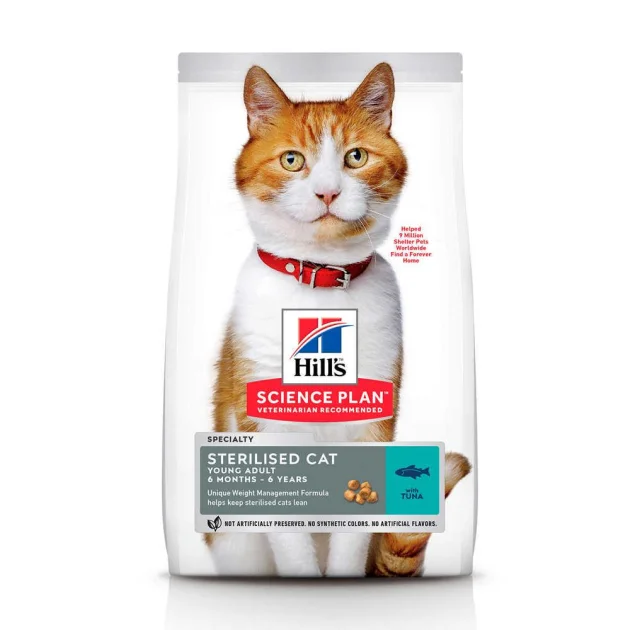 Сухий корм Hill's Science  Plan Young Adult Sterilised Cat для котів, з тунцем, 300 г