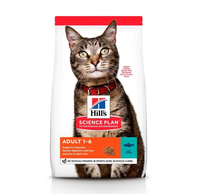 Сухий корм Hill's Science  Plan Adult для котів, з тунцем, 10 кг