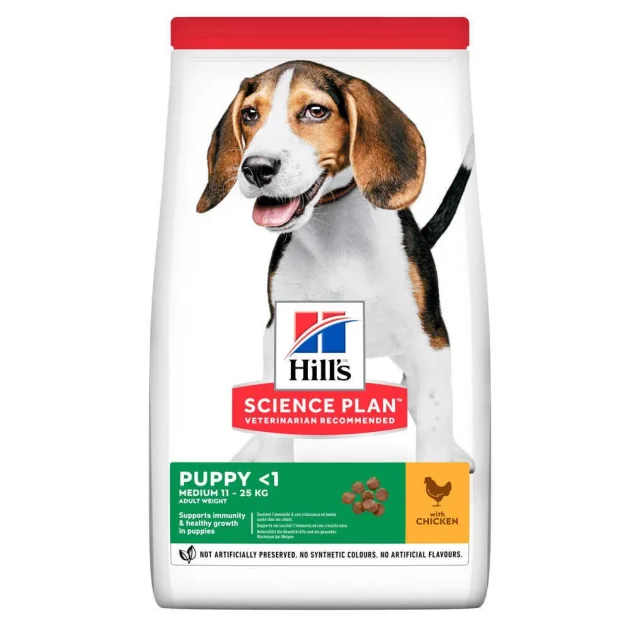 Сухий корм Hill's Science  Plan Puppy Medium для цуценят, з куркою, 800 г