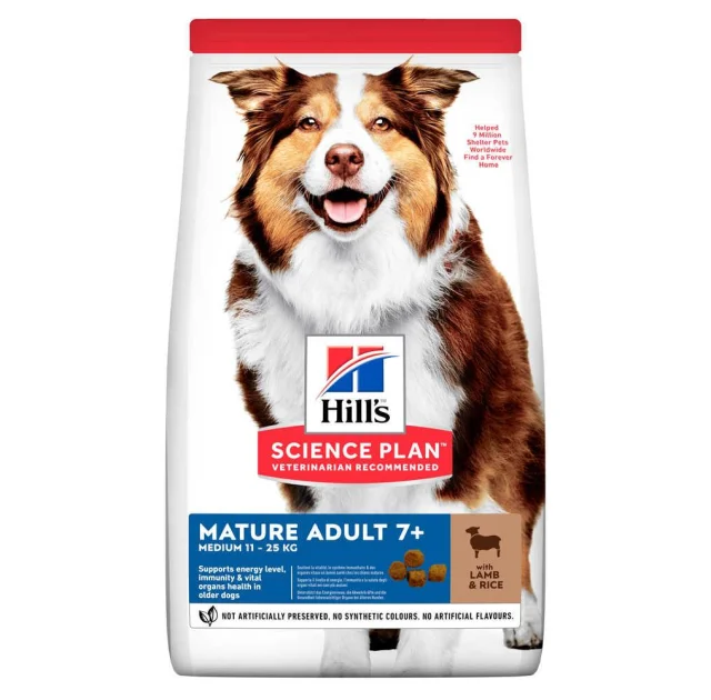 Сухий корм Hill's Science  Plan Mature Adult Medium для собак, з ягням і рисом, 2.5 кг