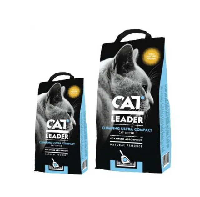 Наполнитель Cat Leader Wild Nature ультра-комкующийся в кошачий туалет, 2 кг