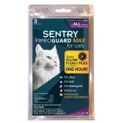 Капли FiproGuard Max от блох, клещей и вшей, для кошек c 12 недель, 0.5 мл, 3 шт, цена за 1 пипетку