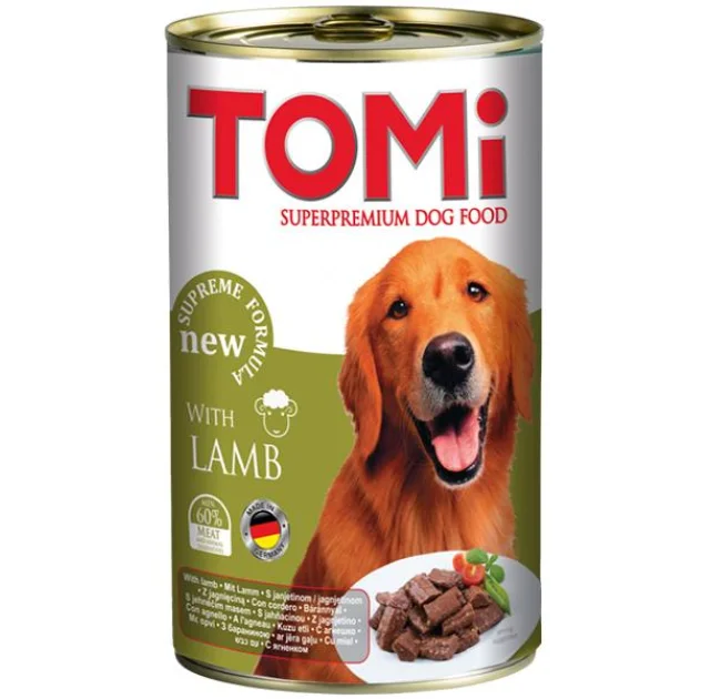 Консерви Tomi lamb з ягням, для собак, 1.2 кг