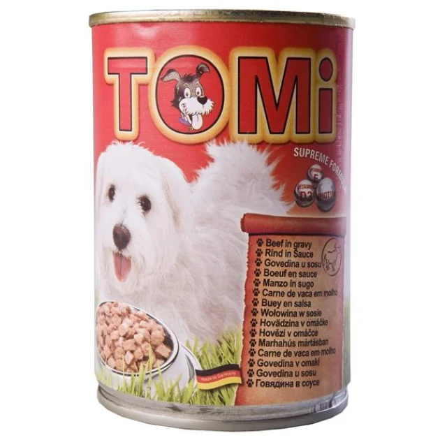 Консерви Tomi beef з яловичиною, для собак, вологий корм, 1.2 кг