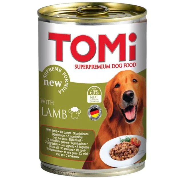 Консерви Tomi lamb з ягням, супер премиум, для собак, 400 г