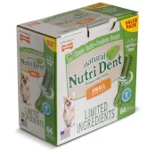 Лакомство Nylabone Nutri Dent Natural для чистки зубов, для собак, S, 64 шт, цена за 1 шт