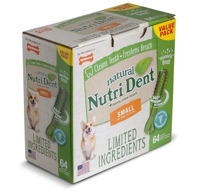 Ласощі Nylabone Nutri Dent Natural для чищення зубів, для собак, XS, 20 шт, ціна за 1 шт