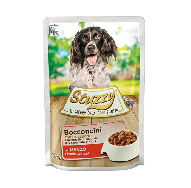 Консерви Stuzzy Dog Beef з яловичиною, в соусі, для собак, пауч, 100 г