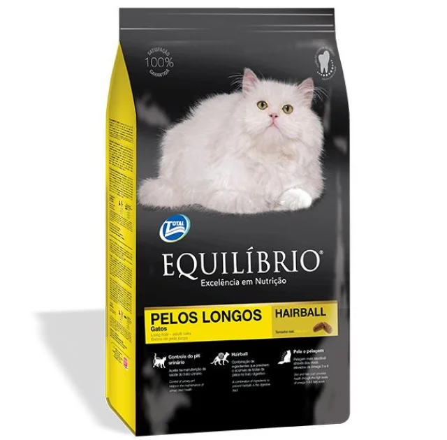 Сухой корм Equilibrio Cat для длинношерстных котов, суперпремиум, для котов, 0.5 кг