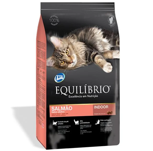 Сухой корм Equilibrio Cat с лососем суперпремиум, для котов, 0.5 кг