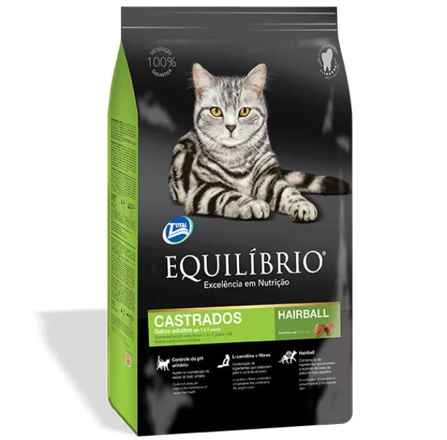 Сухий корм Equilibrio Cat суперпреміум, для стерилізованих котів і кастрованих котів, 1.5 кг