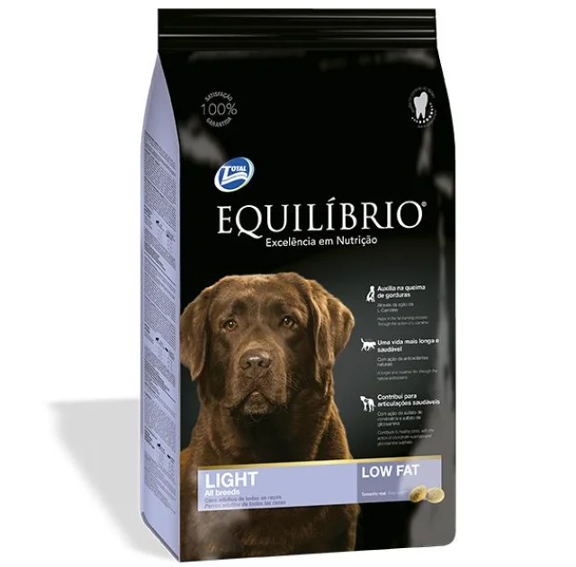 Сухой корм Equilibrio Dog суперпремиум, низкокалорийный, для собак средних и крупных пород, 15 кг