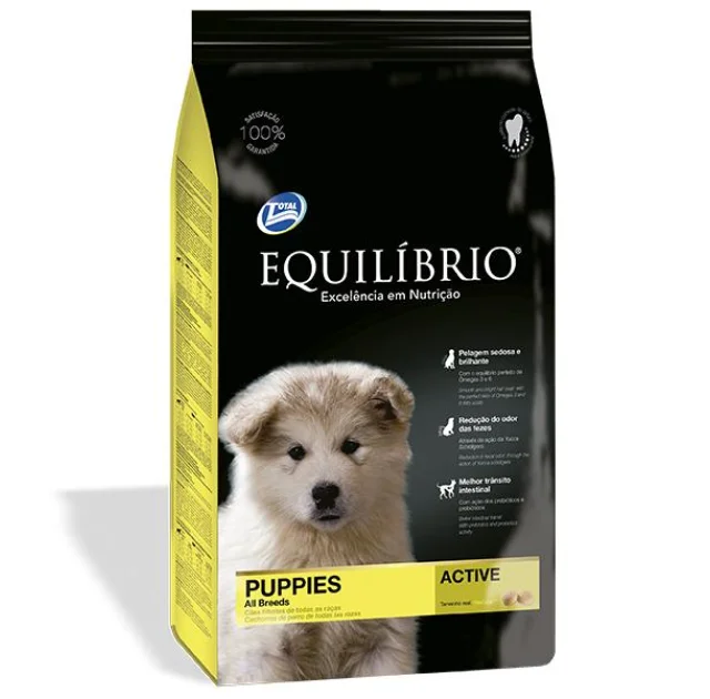 Сухий корм Equilibrio Dog суперпреміум, для цуценят середніх порід, 15 кг