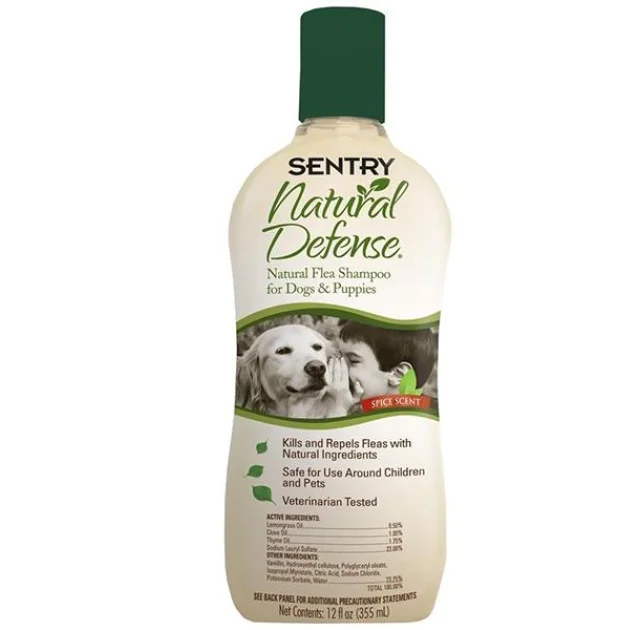 Шампунь Sentry Natural Defense Flea Shampoo натуральний, від бліх для собак і цуценят, 473 мл