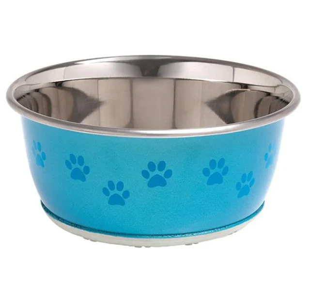 Миска Flamingo Bowl Selecta+Paw для собак и кошек, нержавейка, 950 мл, 16 см