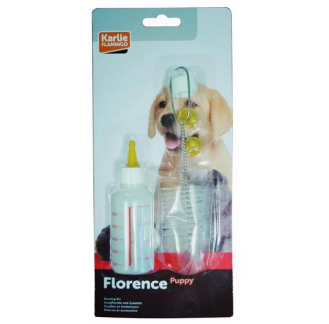 Набір Flamingo Feeding Bottle For Pups для вигодовування цуценят, кошенят і дрібних тварин, 60 мл