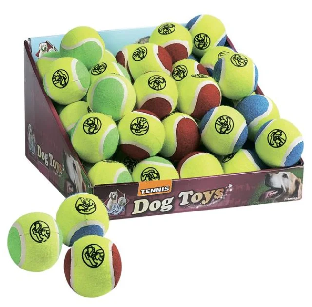 Іграшка Flamingo Tennisball для собак, м'яч теніс, гума, 6 см