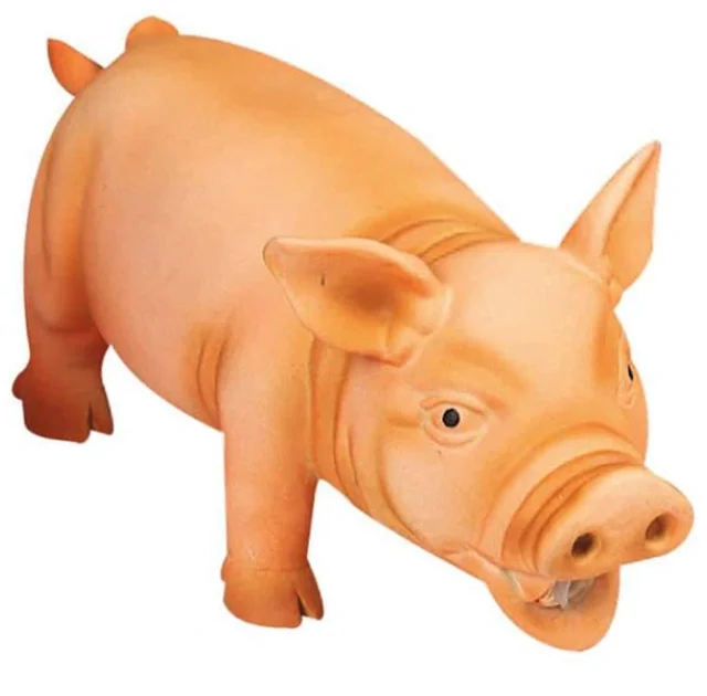 Іграшка Flamingo Swine Orange для собак, порося, реалістично хрюкаючий, латекс, помаранчевий