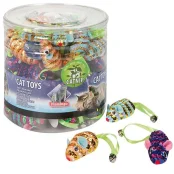 Игрушка Flamingo Mouse Speral для кошек, спиральная мышка с кошачьей мятой, 6.5 см