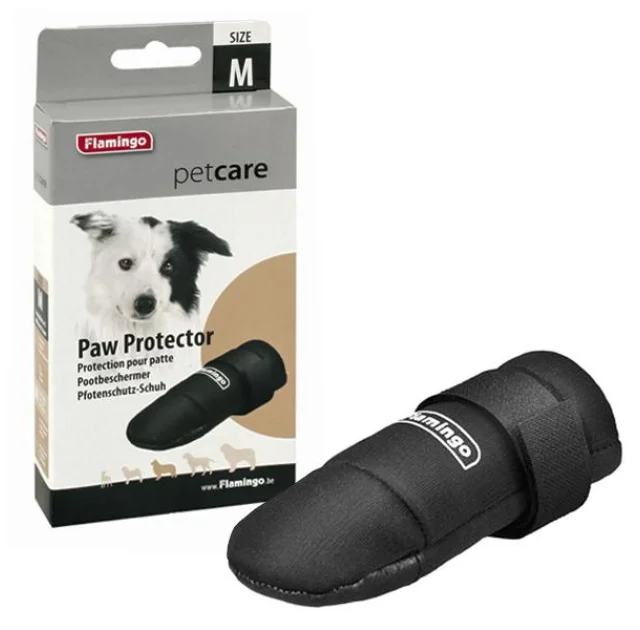 Захисне взуття Flamingo Paw Protector для порід бордер-коллі, бультер'єр, розмір M, чорна, 1 шт