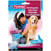 Рукавиця-серветка Flamingo Washing Glove Dog для собак, волога, розмір S