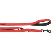 Перестіжки Flamingo Training Lead Soft Grip для собак, з м'якою ручкою, червоно-чорний, 2 м, 20 мм