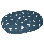 Лежак-подушка Flamingo Cushion Scott для собак, с водостойкой поверхностью и ZIP замком, с рисунком, 50 см