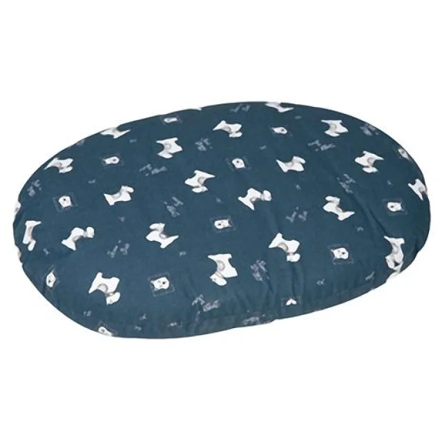 Лежак-подушка Flamingo Cushion Scott для собак, с водостойкой поверхностью и ZIP замком, с рисунком, 70 см