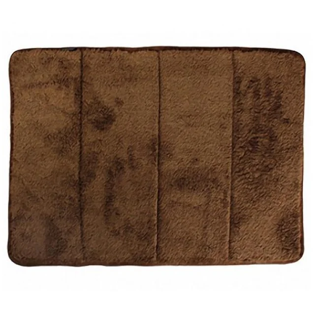 Лежак Flamingo Pet Mat Nero для собак, плюшевый, коричневый, 47×30 см