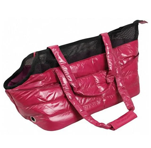 Сумка-переноска Flamingo Doudou Pink S для собак и кошек, розовая, плащёвка, 50×22×24 см