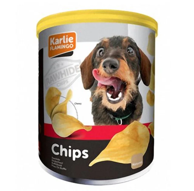 Лакомство Flamingo Chips Natural для собак, натуральные чипсы, 120 г