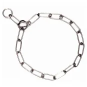 Ошейник Flamingo Long Link Chain цепочка для собак, длинное звено, металл, 58 см, 4 мм