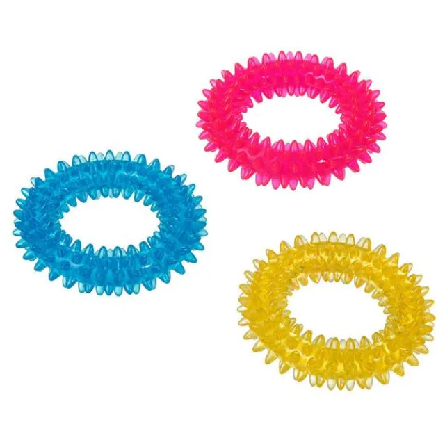 Іграшка Flamingo Good4Fun Spike Ring для собак кільце з шипами, гума, 12.7 см