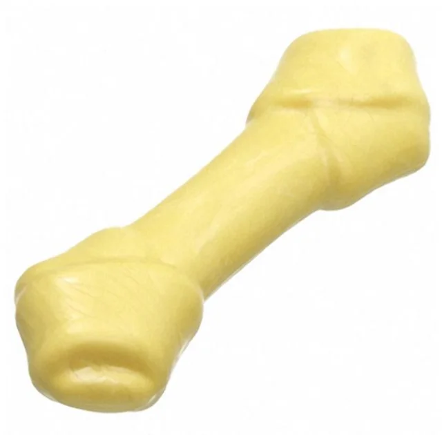 Игрушка Flamingo Good4Fun Bone Vanilla для собак, кость ванильная, резина, 14 см
