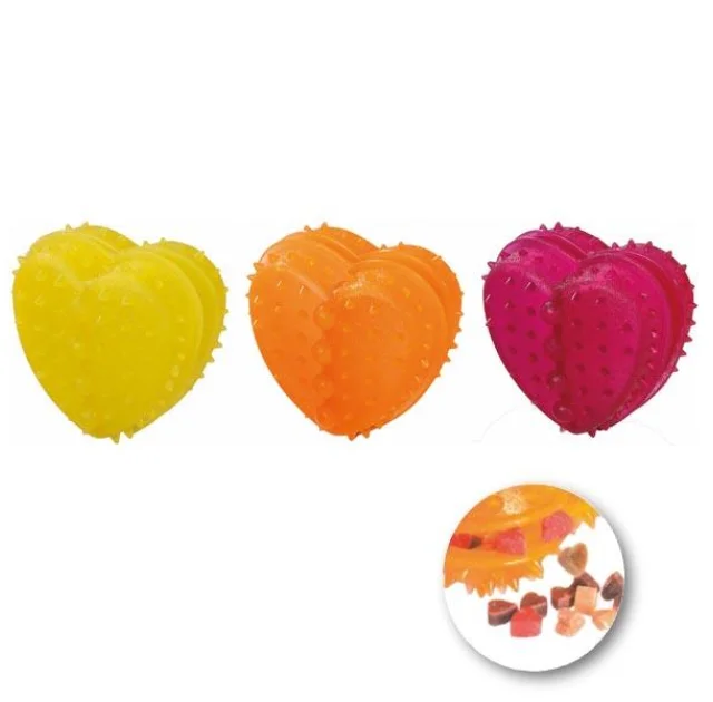 Іграшка Flamingo Good4Fun Heart Refillable для собак у вигляді сердечка, гума, 5х5х4 см