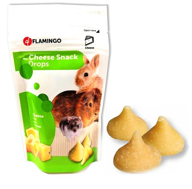 Лакомство Flamingo Drops Cheese для грызунов, 75 г