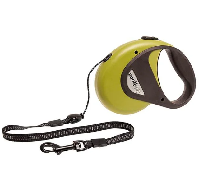 Поводок-рулетка Flamingo Dogx2Go Cord для собак до 20 кг, червоний, розмір M, 5 м