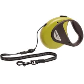Поводок-рулетка Flamingo Dogx2Go Cord для собак до 20 кг, зелений, розмір M, 5 м